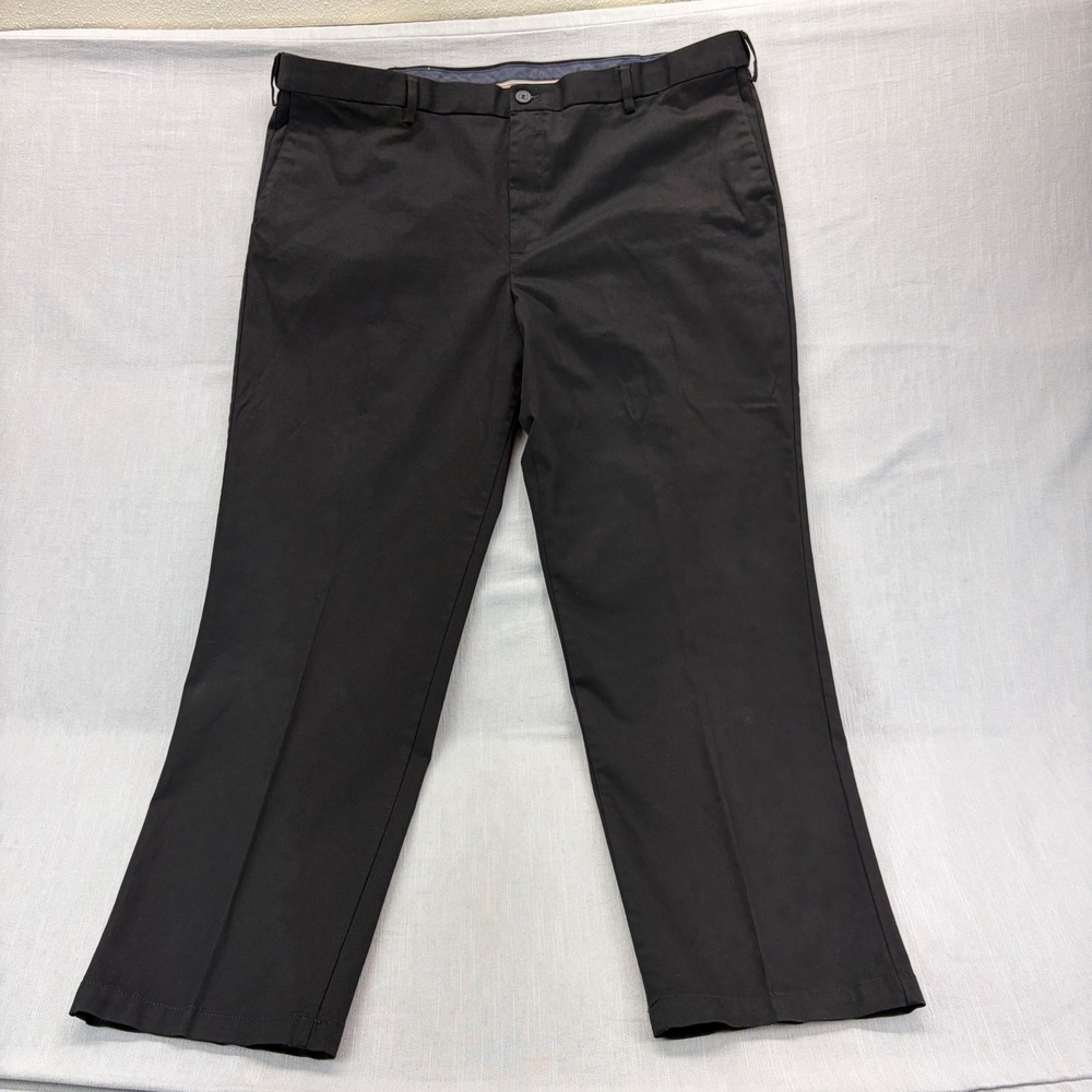 Dockers Pants Mens 44x32 Classic Fit Signature Khaki Black Flex Comfort